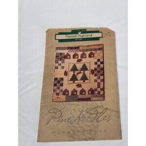 Pine needles N207 Flannel Highland Quilt Pattern 49" x 58" McKenna Ryan